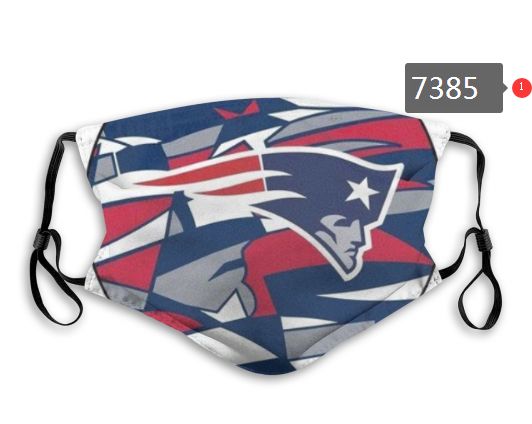 NFL 2020 New England Patriots #45 Dust mask with filter->nfl dust mask->Sports Accessory